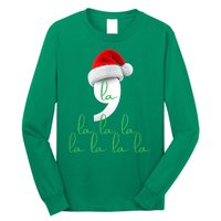 Antitrump Christmas Red Comma La La La La Holiday Song Funny Xmas Gift Long Sleeve Shirt