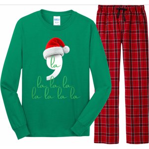 Antitrump Christmas Red Comma La La La La Holiday Song Funny Xmas Gift Long Sleeve Pajama Set