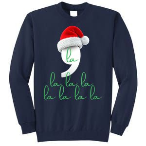 Antitrump Christmas Red Comma La La La La Holiday Song Funny Xmas Gift Tall Sweatshirt