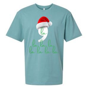 Antitrump Christmas Red Comma La La La La Holiday Song Funny Xmas Gift Sueded Cloud Jersey T-Shirt