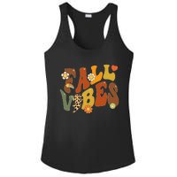 Autumn Chic Retro Leopard Circle Pumpkin for Thanksgiving Ladies PosiCharge Competitor Racerback Tank