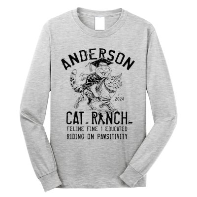 Anderson Cat Ranch Educated Graphic Long Sleeve Shirt