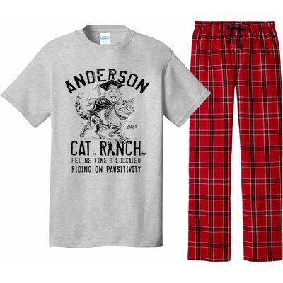 Anderson Cat Ranch Educated Graphic Pajama Set