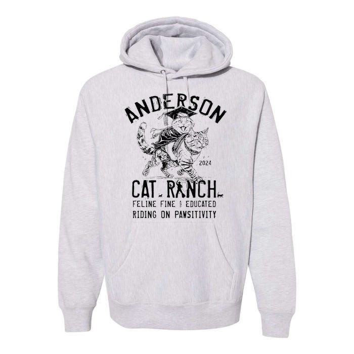 Anderson Cat Ranch Educated Graphic Premium Hoodie