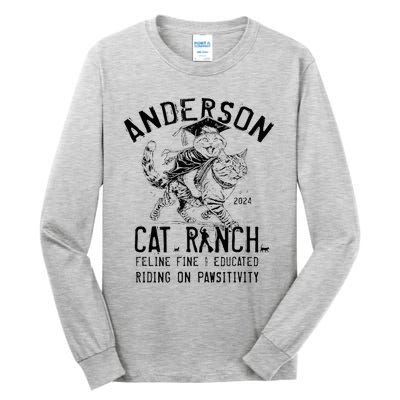 Anderson Cat Ranch Educated Graphic Tall Long Sleeve T-Shirt