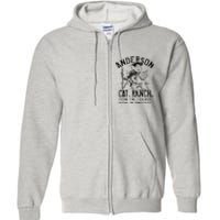 Anderson Cat Ranch Educated Graphic Full Zip Hoodie