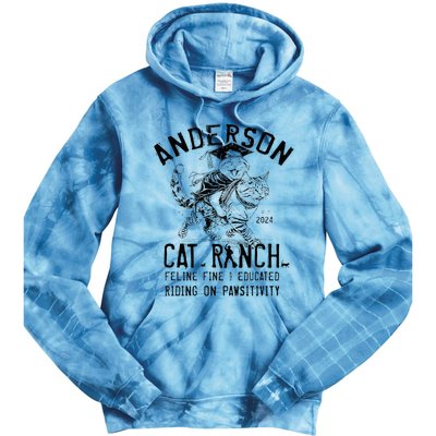 Anderson Cat Ranch Educated Graphic Tie Dye Hoodie