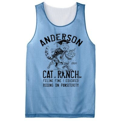 Anderson Cat Ranch Educated Graphic Mesh Reversible Basketball Jersey Tank