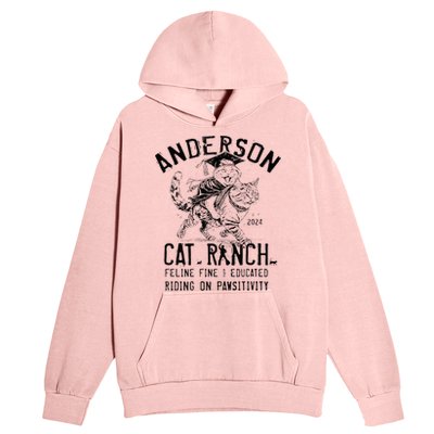 Anderson Cat Ranch Educated Graphic Urban Pullover Hoodie