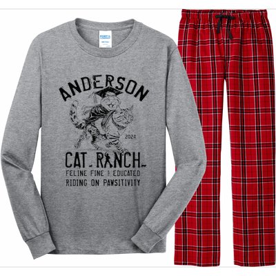 Anderson Cat Ranch Educated Graphic Long Sleeve Pajama Set