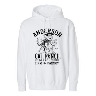 Anderson Cat Ranch Educated Graphic Garment-Dyed Fleece Hoodie