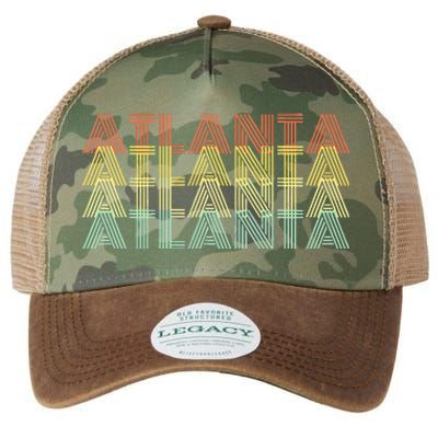 Atlanta City Retro Vintage Hometown Georgia Legacy Tie Dye Trucker Hat