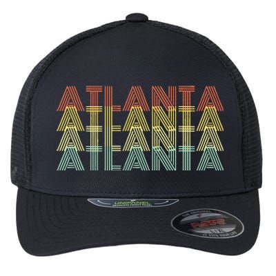 Atlanta City Retro Vintage Hometown Georgia Flexfit Unipanel Trucker Cap