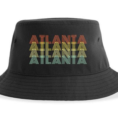 Atlanta City Retro Vintage Hometown Georgia Sustainable Bucket Hat