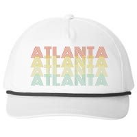 Atlanta City Retro Vintage Hometown Georgia Snapback Five-Panel Rope Hat