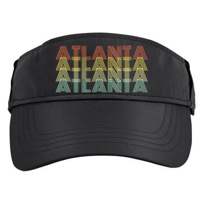 Atlanta City Retro Vintage Hometown Georgia Adult Drive Performance Visor