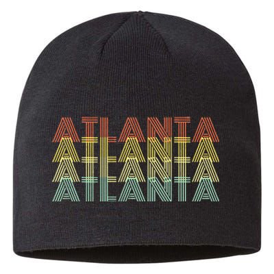 Atlanta City Retro Vintage Hometown Georgia Sustainable Beanie