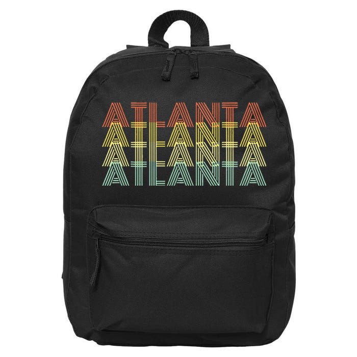 Atlanta City Retro Vintage Hometown Georgia 16 in Basic Backpack