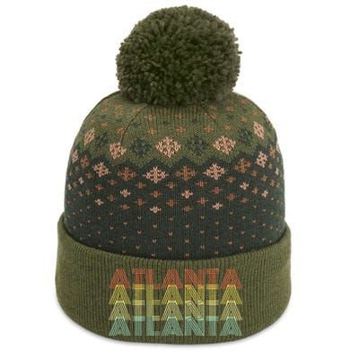 Atlanta City Retro Vintage Hometown Georgia The Baniff Cuffed Pom Beanie