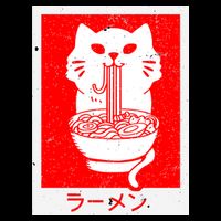 Anime Cat Ramen Kawaii Neko Noodles City Backpack