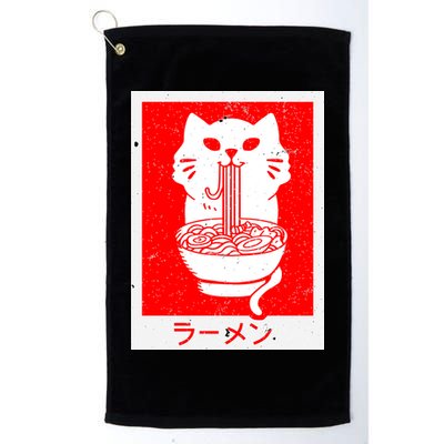 Anime Cat Ramen Kawaii Neko Noodles Golf Towel