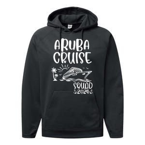 Aruba Cruise Squad 2024 Aruba Holiday Family Matching Cruise Performance Fleece Hoodie