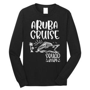 Aruba Cruise Squad 2024 Aruba Holiday Family Matching Cruise Long Sleeve Shirt