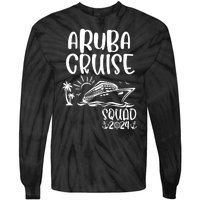 Aruba Cruise Squad 2024 Aruba Holiday Family Matching Cruise Tie-Dye Long Sleeve Shirt