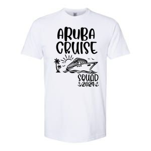 Aruba Cruise Squad 2024 Aruba Holiday Family Matching Cruise Softstyle CVC T-Shirt