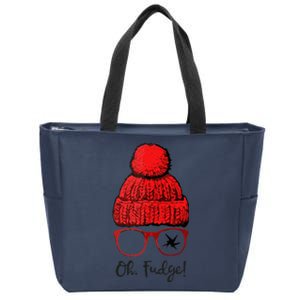 A Christmas Story Ralphie Oh Fudge Zip Tote Bag