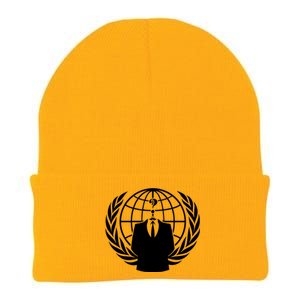 Anonymous Collective Symbol Knit Cap Winter Beanie