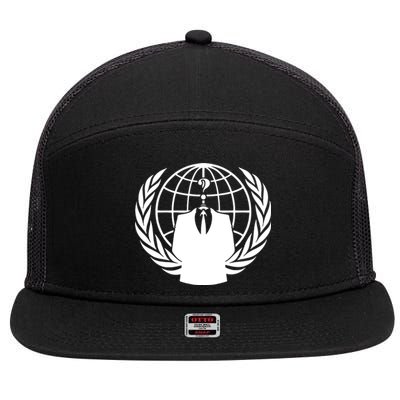 Anonymous Collective Symbol 7 Panel Mesh Trucker Snapback Hat