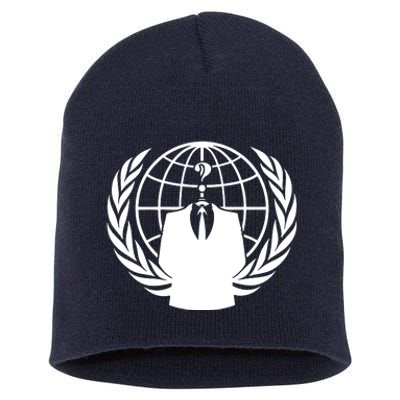 Anonymous Collective Symbol Short Acrylic Beanie