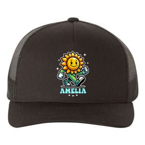 Amelia Cute Sunflower Gift Yupoong Adult 5-Panel Trucker Hat