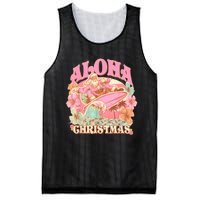 Aloha Christmas Santa Claus Surfing Hawaiian Mele Kalikimaka Mesh Reversible Basketball Jersey Tank