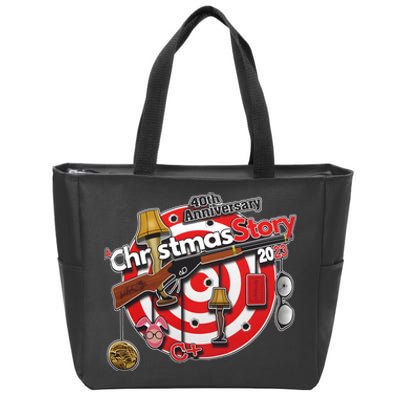 A Christmas Story Movie 40th Anniversay Merry Christmas Zip Tote Bag