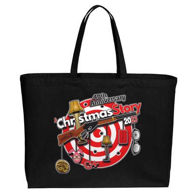 A Christmas Story Movie 40th Anniversay Merry Christmas Cotton Canvas Jumbo Tote