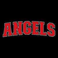 Angels California Souvenir Trip College Style Red Text 7-Panel Snapback Hat