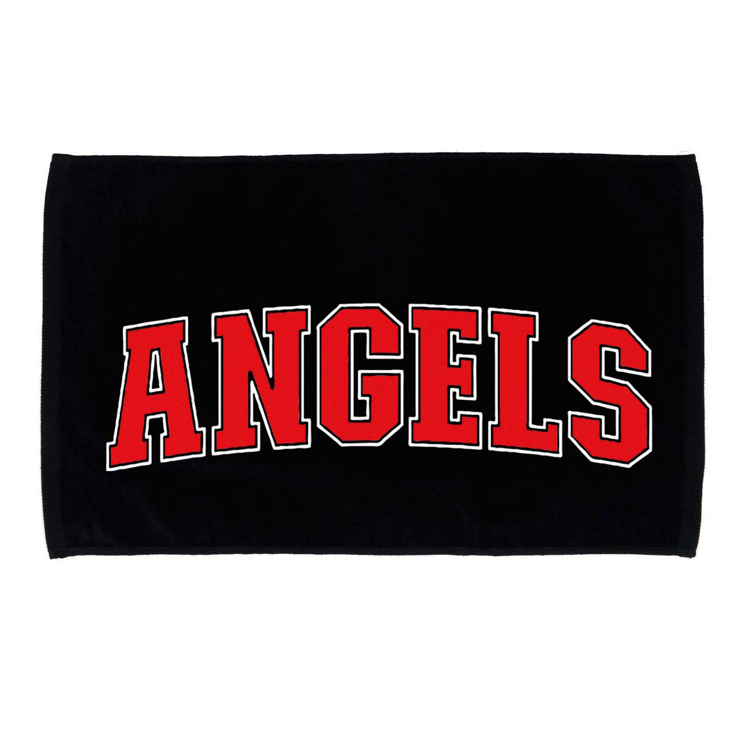 Angels California Souvenir Trip College Style Red Text Microfiber Hand Towel