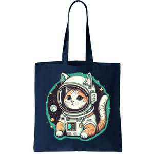 Astronaut Cat Space Helmet Tote Bag