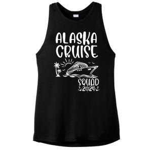 Alaska Cruise Squad 2024 Alaska Holiday Family Matching Ladies PosiCharge Tri-Blend Wicking Tank