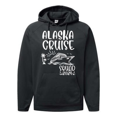 Alaska Cruise Squad 2024 Alaska Holiday Family Matching Performance Fleece Hoodie