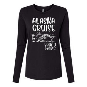 Alaska Cruise Squad 2024 Alaska Holiday Family Matching Womens Cotton Relaxed Long Sleeve T-Shirt