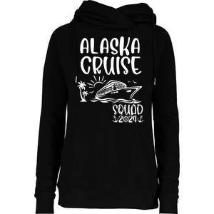 Alaska Cruise Squad 2024 Alaska Holiday Family Matching Womens Funnel Neck Pullover Hood