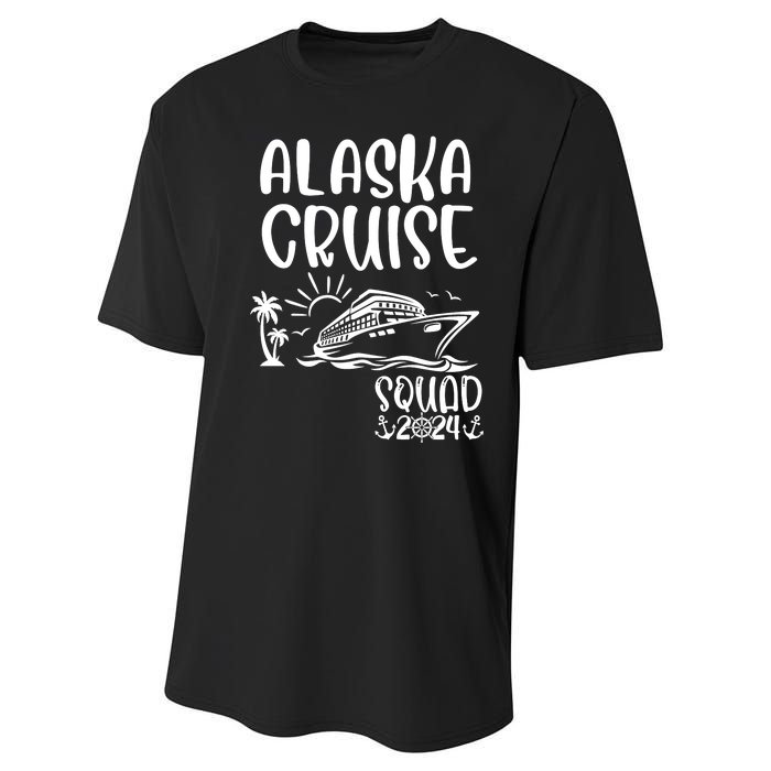 Alaska Cruise Squad 2024 Alaska Holiday Family Matching Performance Sprint T-Shirt