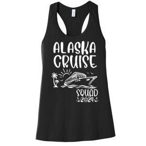 Alaska Cruise Squad 2024 Alaska Holiday Family Matching Women's Racerback Tank