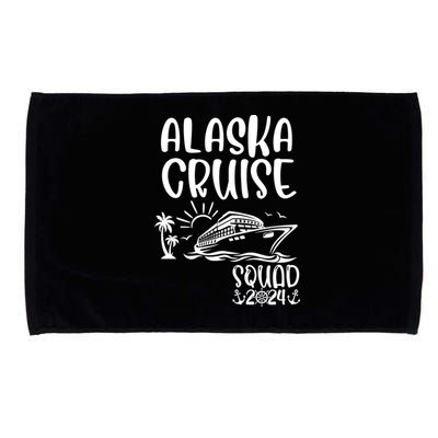 Alaska Cruise Squad 2024 Alaska Holiday Family Matching Microfiber Hand Towel