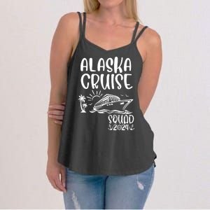 Alaska Cruise Squad 2024 Alaska Holiday Family Matching Women's Strappy Tank