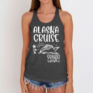 Alaska Cruise Squad 2024 Alaska Holiday Family Matching Women's Knotted Racerback Tank