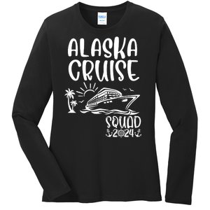 Alaska Cruise Squad 2024 Alaska Holiday Family Matching Ladies Long Sleeve Shirt